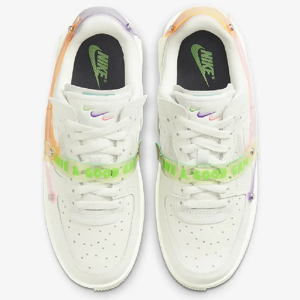 Nike Air Force 1 Fontanka sneakers, green/white/pink